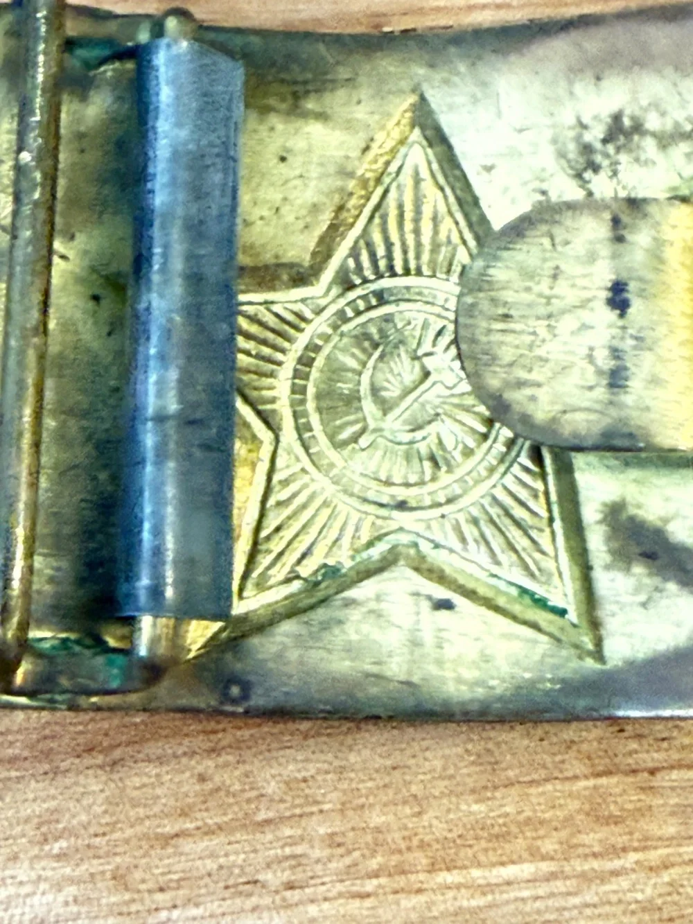 Cold War-Era Soviet Union Belt Buckle Vintage Red Army